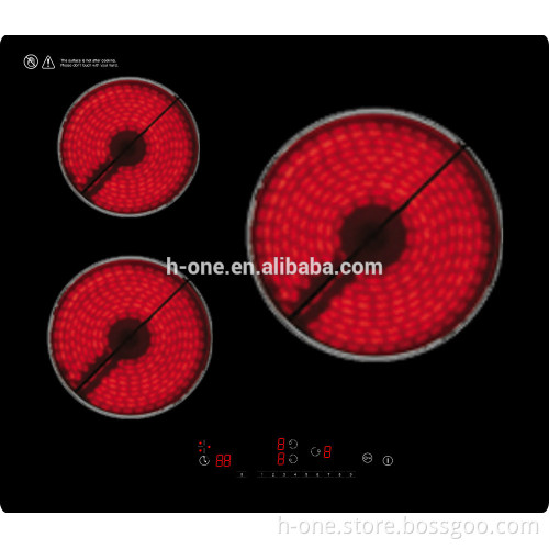 Home appliances, built-in, table top 3 burner ceramic, infrared cooktop, stove, cooker